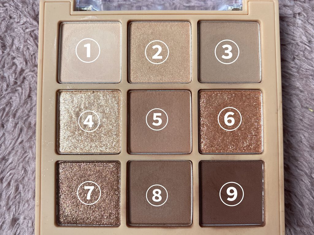 ソフト ムード アイシャドウ パレット  ＃ソフトブラウン/Peach C/アイシャドウパレットを使ったクチコミ（2枚目）