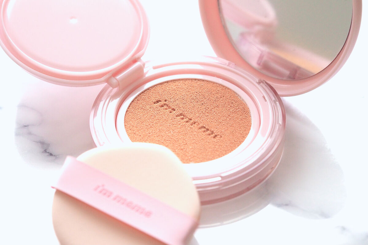 ワンダーベルベットラスティングクッション/i’m meme/クッションファンデーションを使ったクチコミ（3枚目）