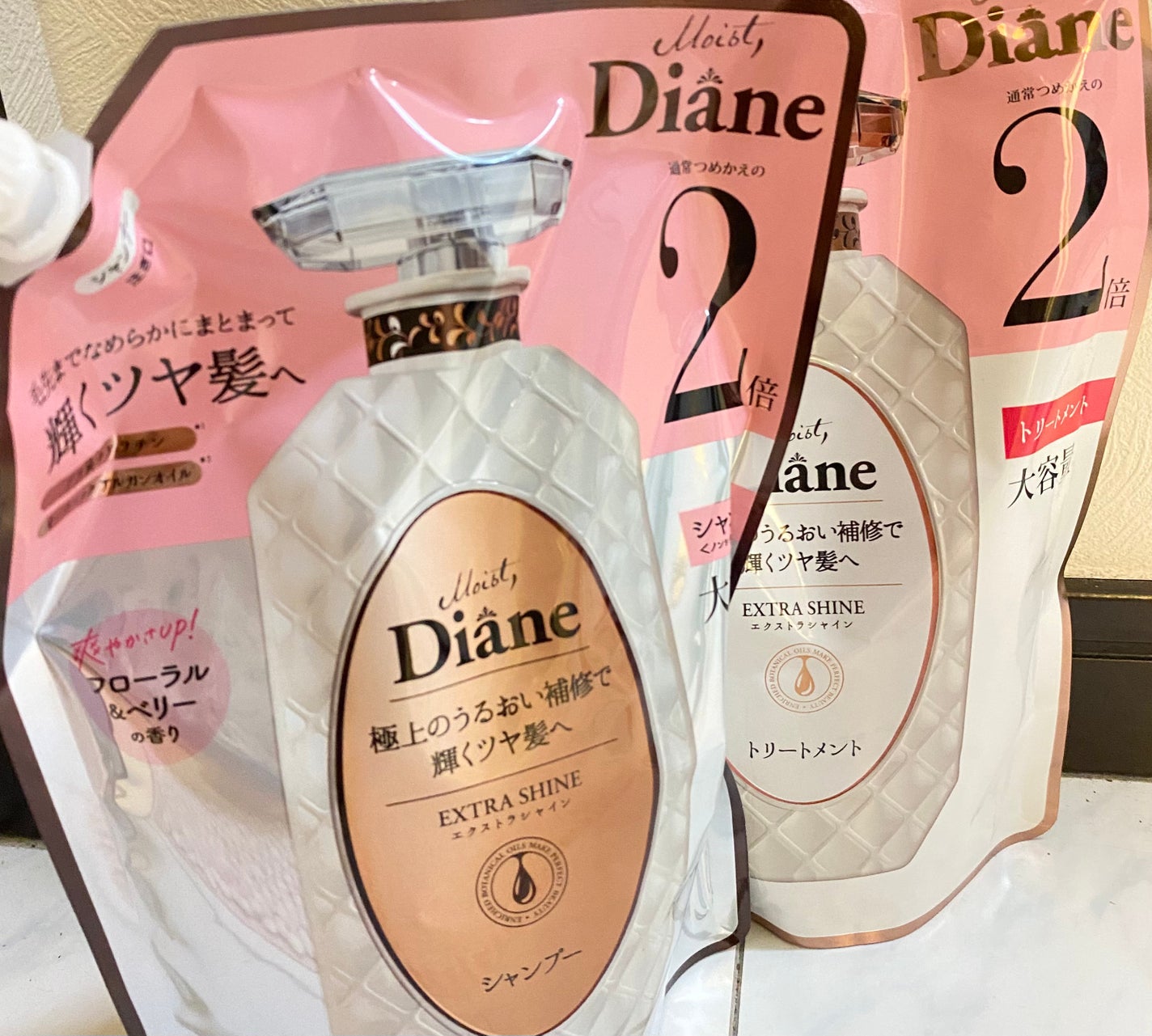 パーフェクトビューティ モイストダイアン エクストラシャイン シャンプー/トリートメント/ダイアン/市販シャンプーを使ったクチコミ(1枚目)