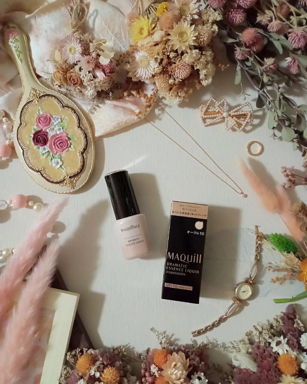 ドラマティックエッセンスリキッド/マキアージュ/リキッドファンデーションを使ったクチコミ(1枚目)
