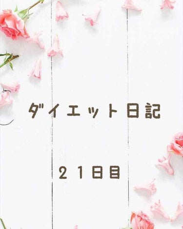 自己満足ダイエット日記です。
興味のない方はスルーしてください。


❁ダイエット日記21日目❁
昨日の投稿サボってしまって、すみません！
忙しくて投稿出来ませんでした😭
投稿できない日もありますが、毎