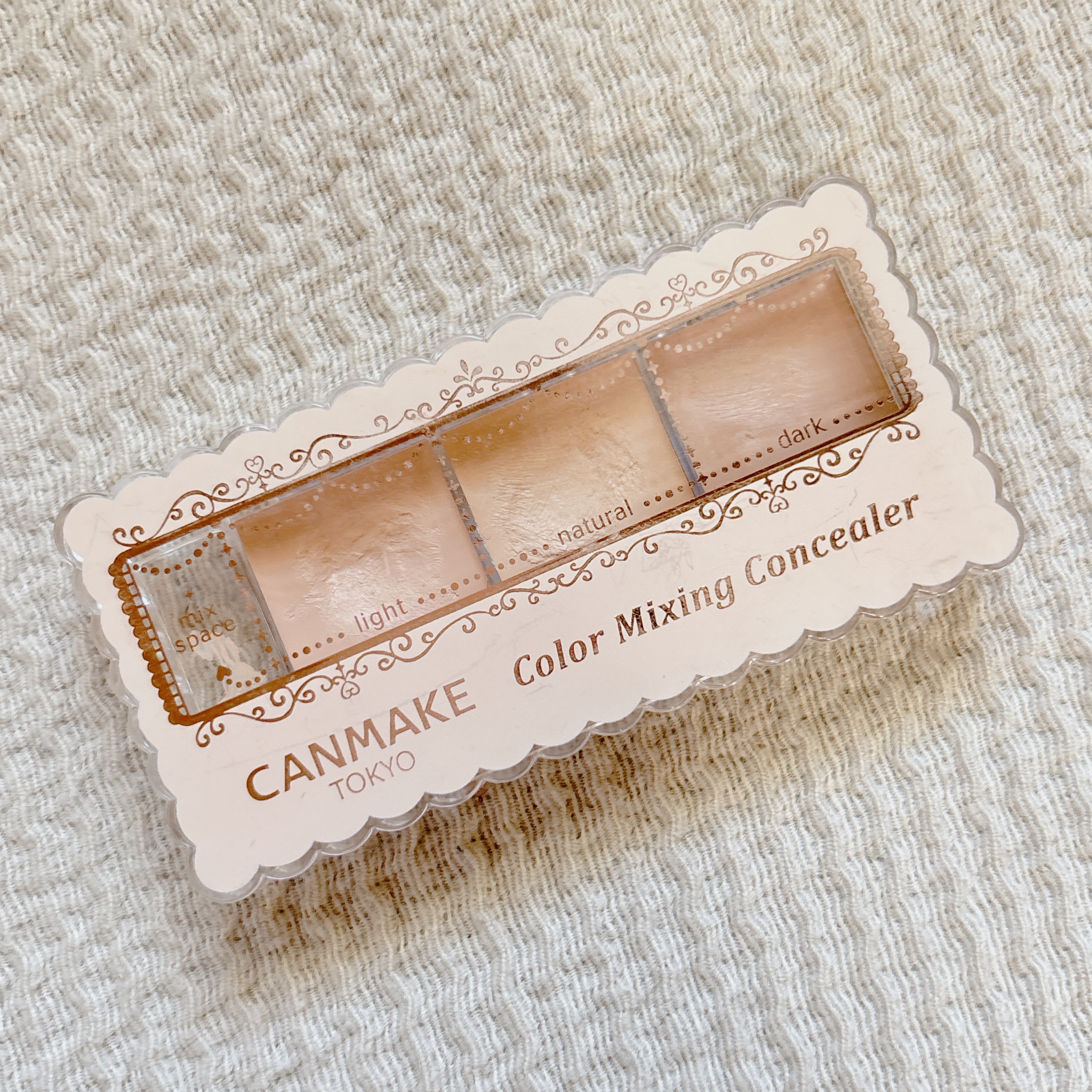 カラーミキシングコンシーラー/キャンメイク/パレットコンシーラーを使ったクチコミ（1枚目）