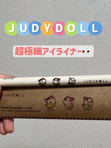 SLIM LIQUID EYELINER/JUDYDOLL/リキッドアイライナーを使ったクチコミ（1枚目）