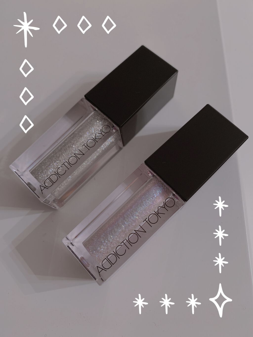 ザ リキッド アイシャドウ　ウルトラスパークル 101 Platinum Mine/ADDICTION/リキッドアイシャドウを使ったクチコミ（1枚目）