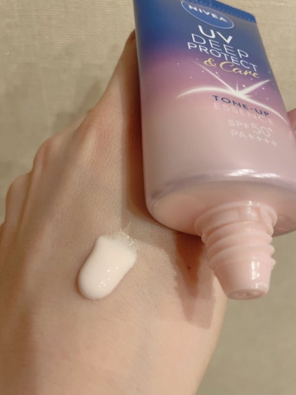 ニベアUV ディープ プロテクト&ケア トーンアップ エッセンス/ニベア/日焼け止めローションを使ったクチコミ(3枚目)