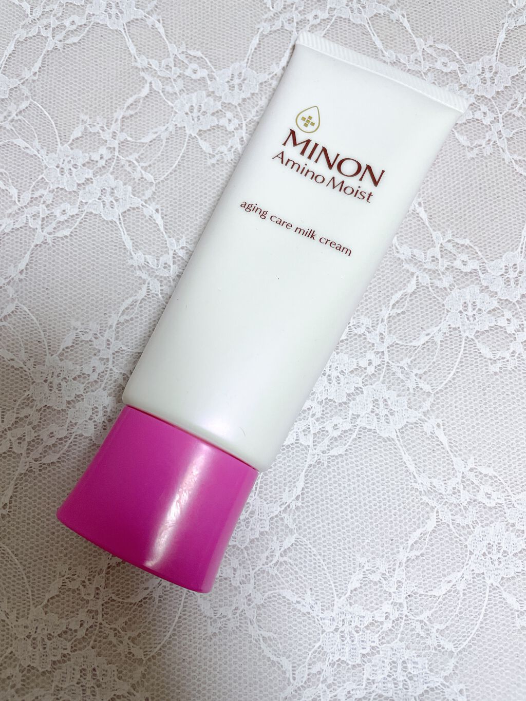 アミノモイスト エイジングケア ミルククリーム/ミノン/フェイスクリームを使ったクチコミ（1枚目）