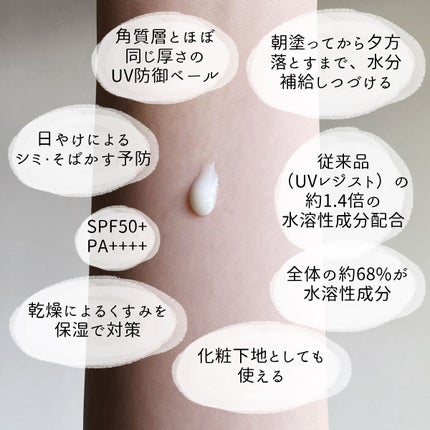 ソフィーナ iP スキンケアUV 01乾燥しがちな肌環境 SPF50+ PA++++/SOFINA iP/日焼け止めクリームを使ったクチコミ(2枚目)