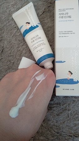 白樺水分uvクリーム/ROUND LAB/日焼け止めクリームを使ったクチコミ（2枚目）