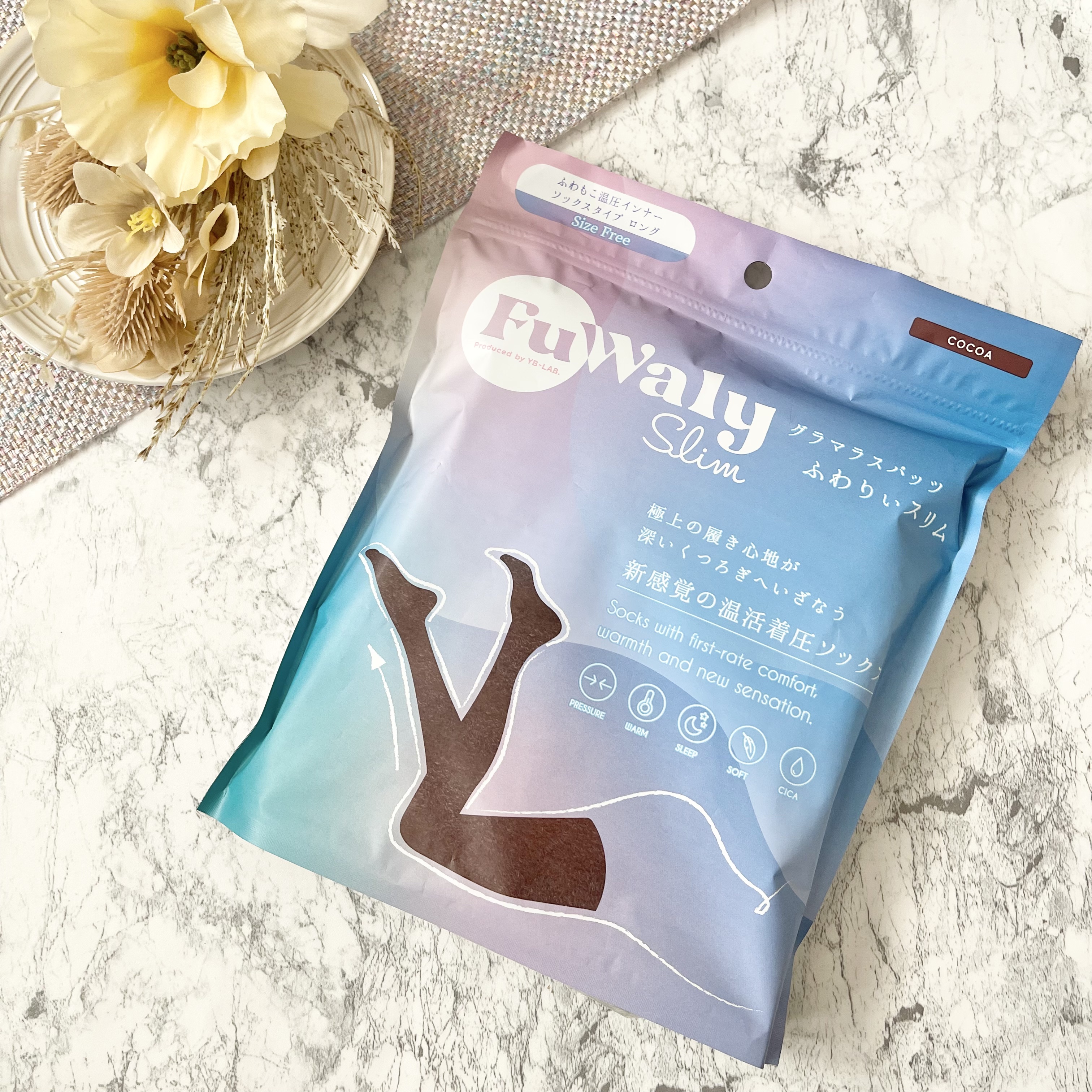 FuWaly Slim ソックスタイプロング/グラマラスパッツシリーズ/着圧ソックス・レギンスを使ったクチコミ（2枚目）