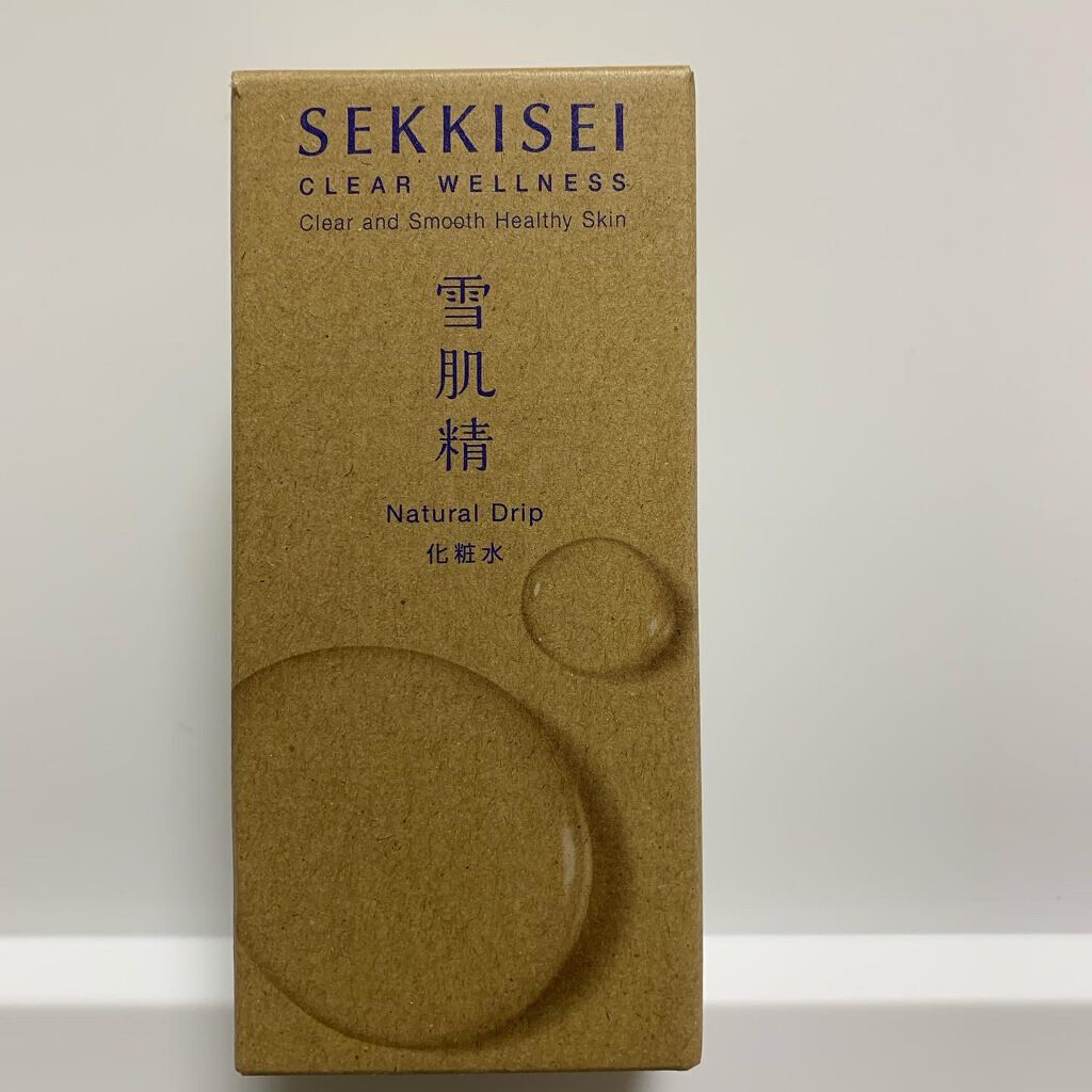 クリアウェルネス ナチュラル ドリップ/雪肌精/化粧水を使ったクチコミ（1枚目）