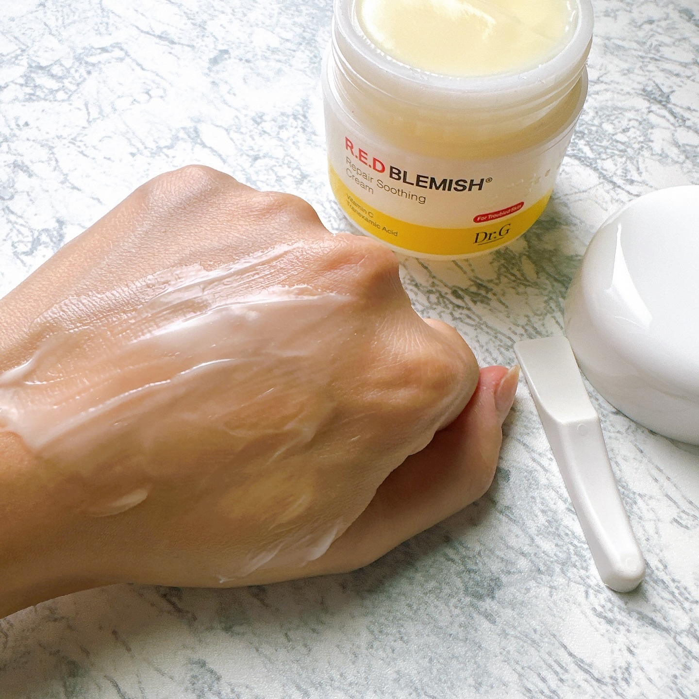 レッドブレミッシュ リペアスージングクリーム/Dr.G/フェイスクリームを使ったクチコミ（3枚目）