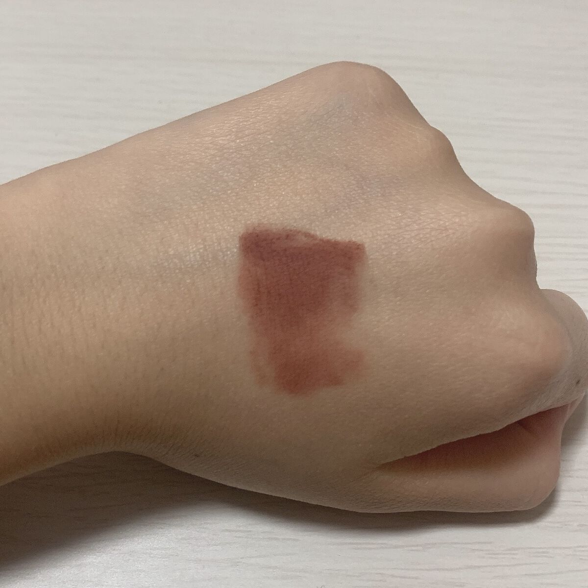 スーパーマットリップ＆チークマッド/INTO U/口紅を使ったクチコミ（2枚目）