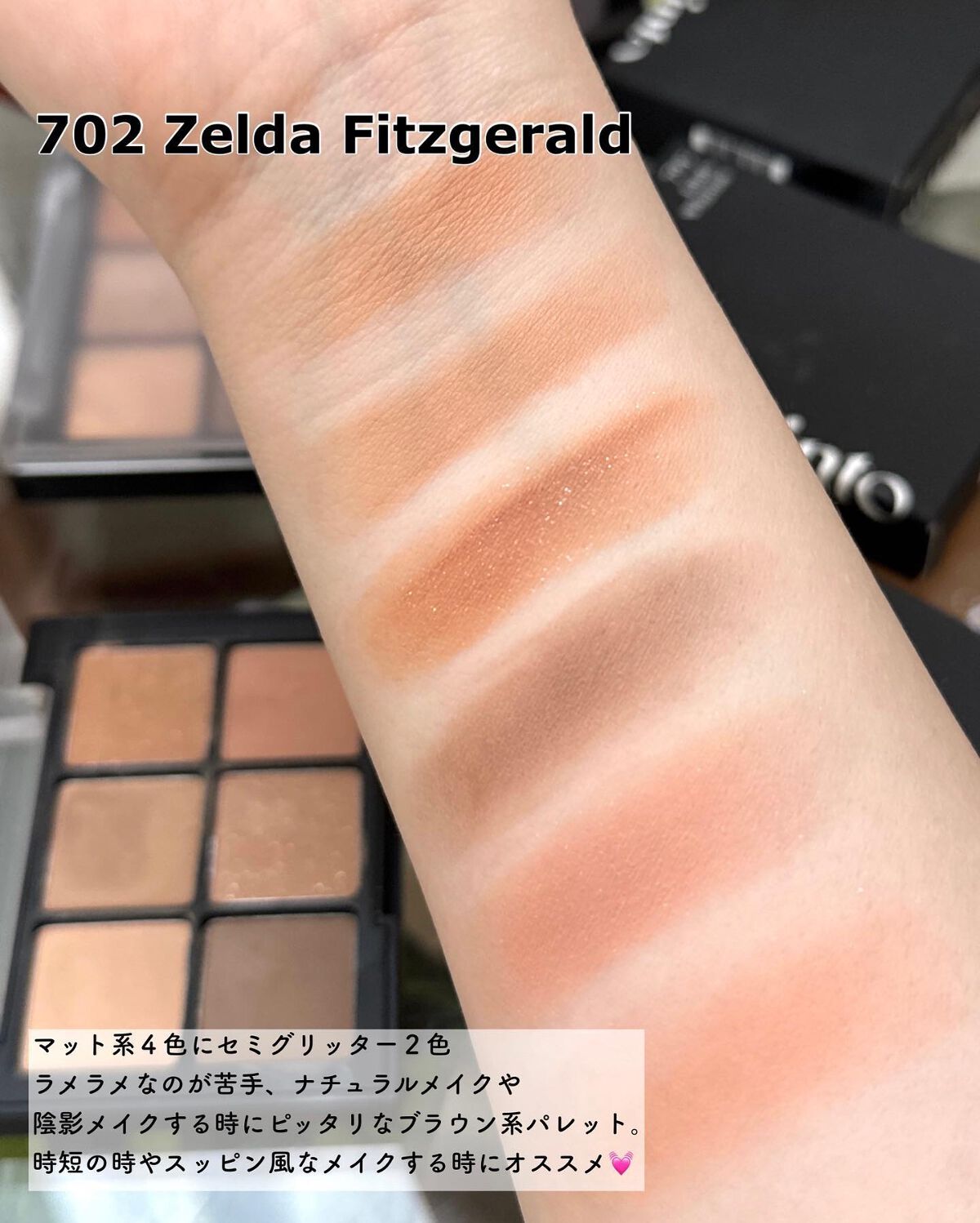 ブラーフィニシュシャドウパレット/Dinto/アイシャドウパレットを使ったクチコミ（3枚目）