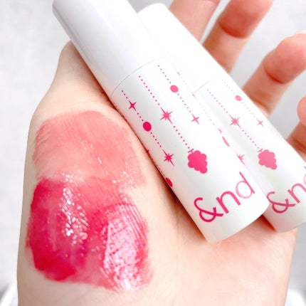 グラッシーボムティント/&nd by rom&nd/リップティントを使ったクチコミ(4枚目)