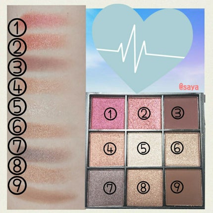 UR GLAM BLOOMING EYE COLOR PALETTE/U R GLAM/アイシャドウパレットを使ったクチコミ(2枚目)