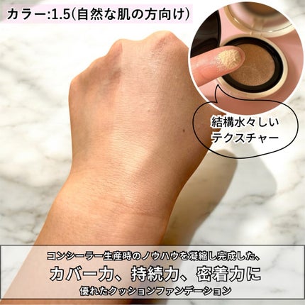 カバーパーフェクションコンシーラークッション/the SAEM/リキッドコンシーラーを使ったクチコミ(3枚目)