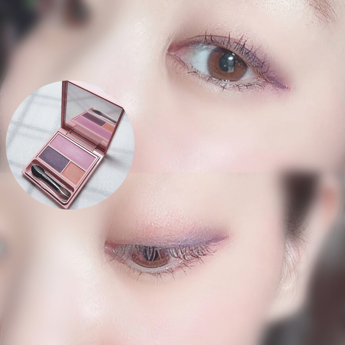 フーミー アイシャドウパレット little girl pink/WHOMEE/アイシャドウパレットを使ったクチコミ（2枚目）