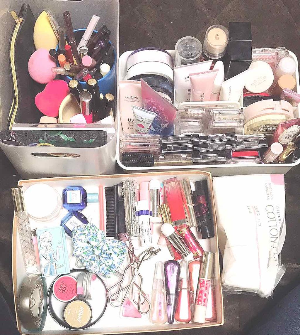 Nonnonononono* on LIPS 「コスメをお片付けしたので久々の投稿😳コスメは増えるのに捨てられ..」(1枚目)