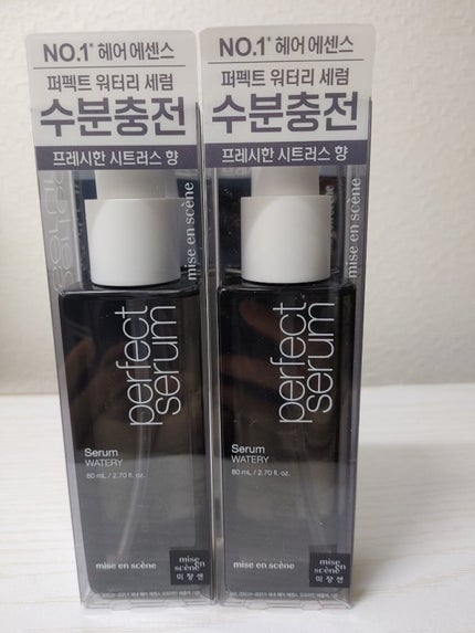 miseenscene パーフェクトセラム ウォータリーセラムのクチコミ「【使った商品】
miseenscene
パーフェクトココウォーターセラム
【香り】
よくマリン.....」(1枚目)