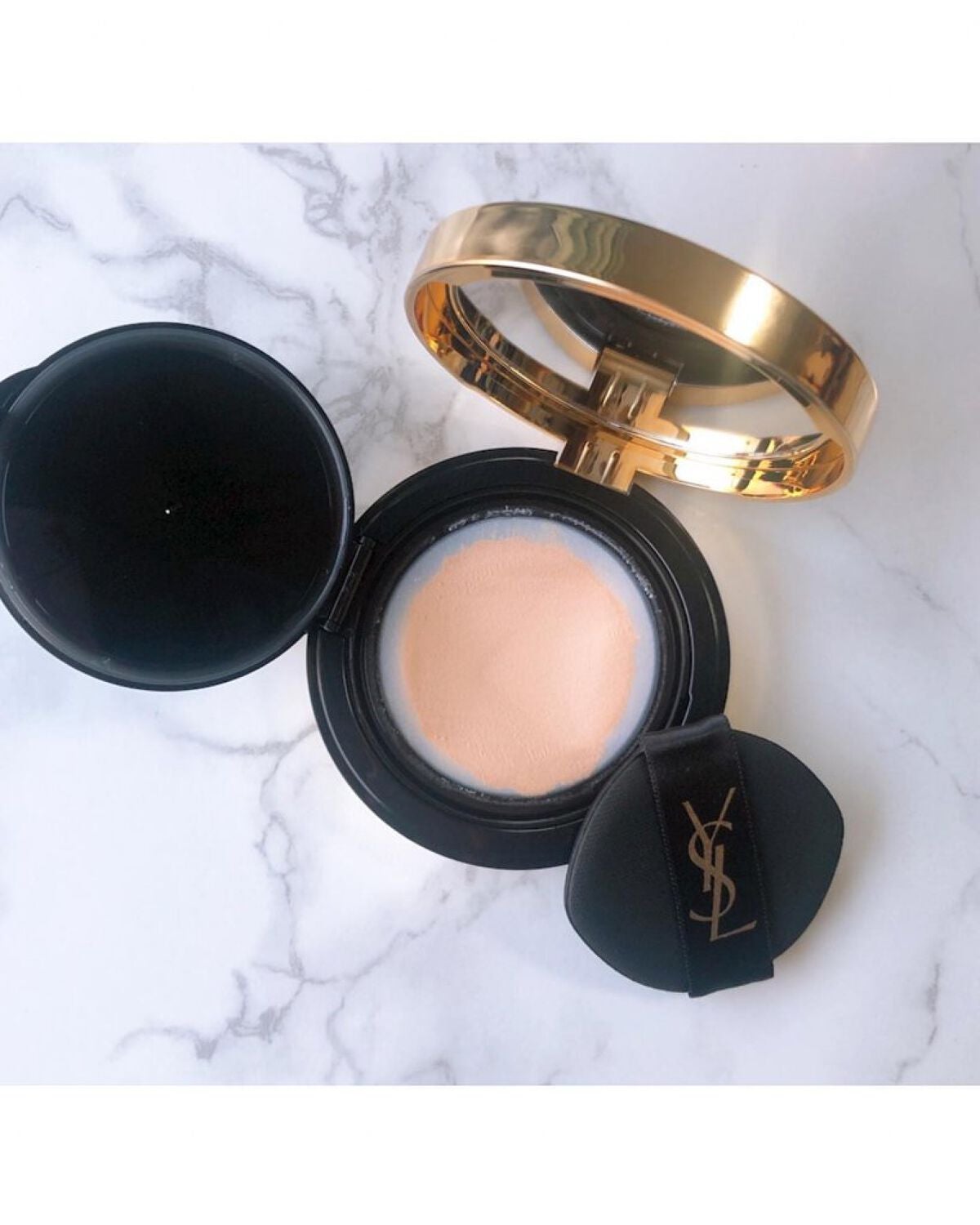 ラディアント タッチ グロウパクト/YVES SAINT LAURENT BEAUTE/クッションファンデーションを使ったクチコミ(3枚目)