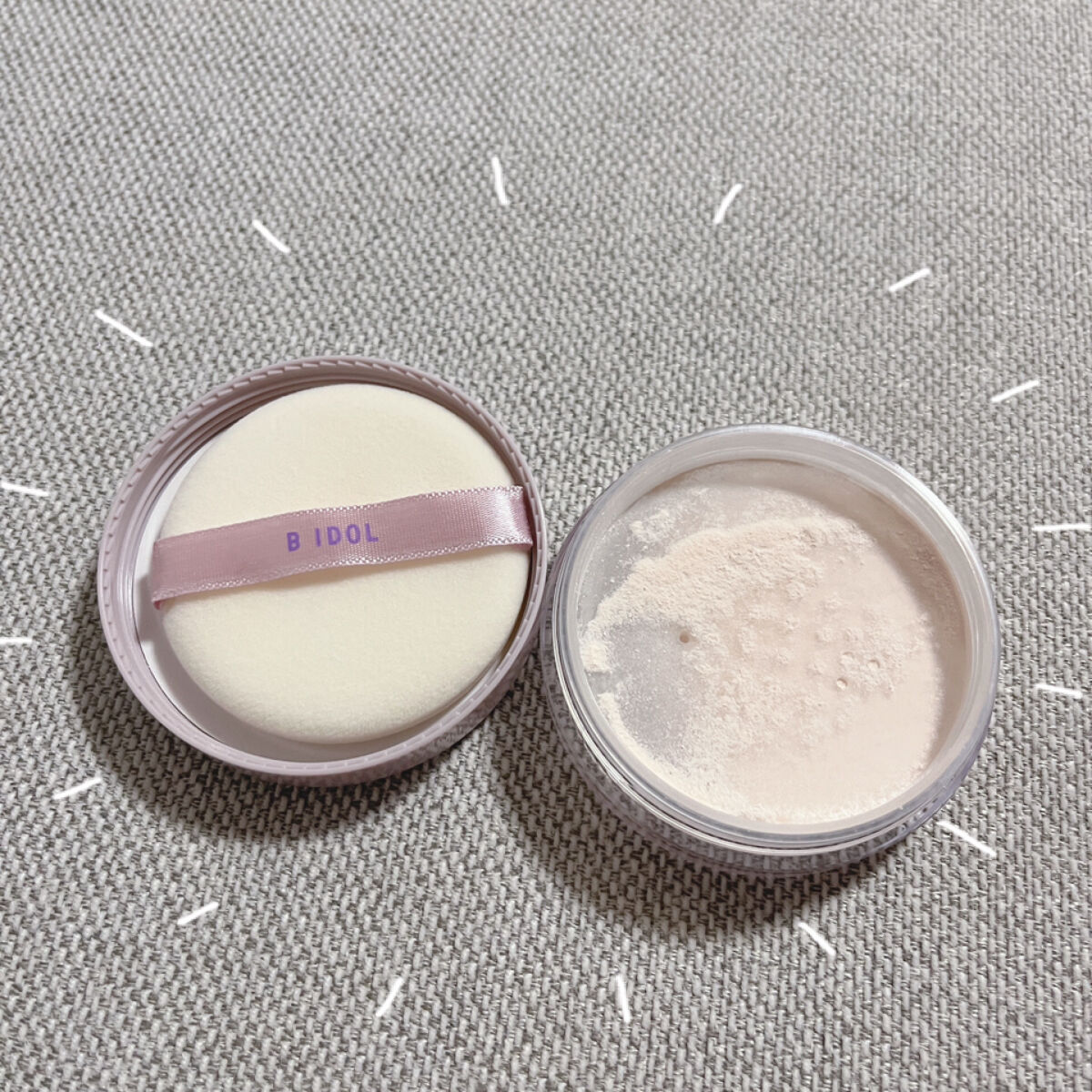 シルクアイスパウダー/b idol/ルースパウダーを使ったクチコミ（2枚目）