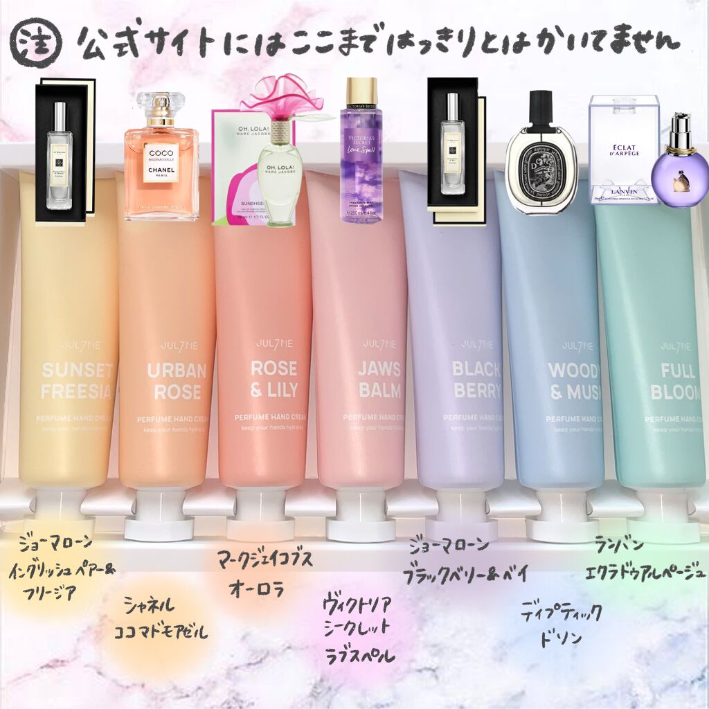 パフュームハンドクリーム/JUL7ME/ハンドクリームを使ったクチコミ(2枚目)