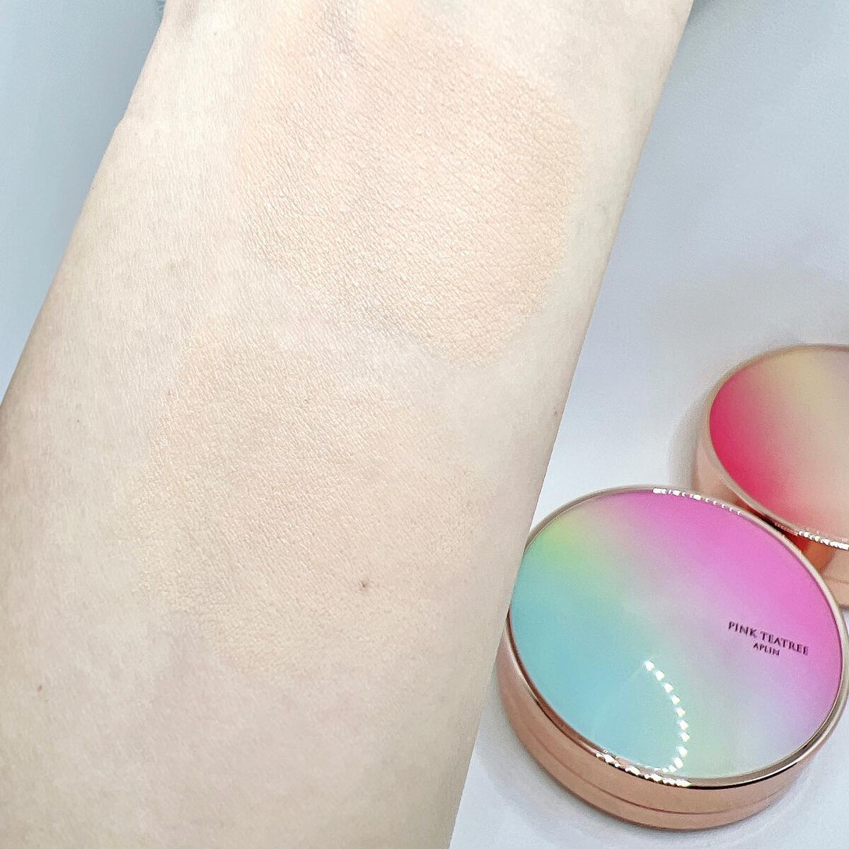 ピンクティーツリーカバークッション/APLIN/クッションファンデーションを使ったクチコミ(7枚目)