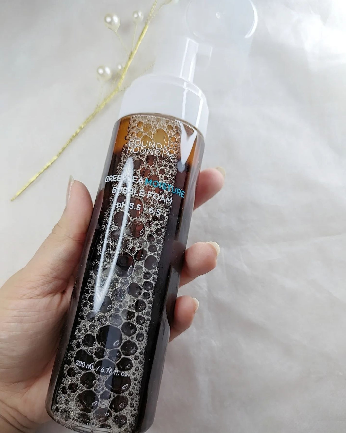 グリーンティーモイスチャーバブルフォーム/ラウンドアラウンド/泡洗顔を使ったクチコミ(2枚目)