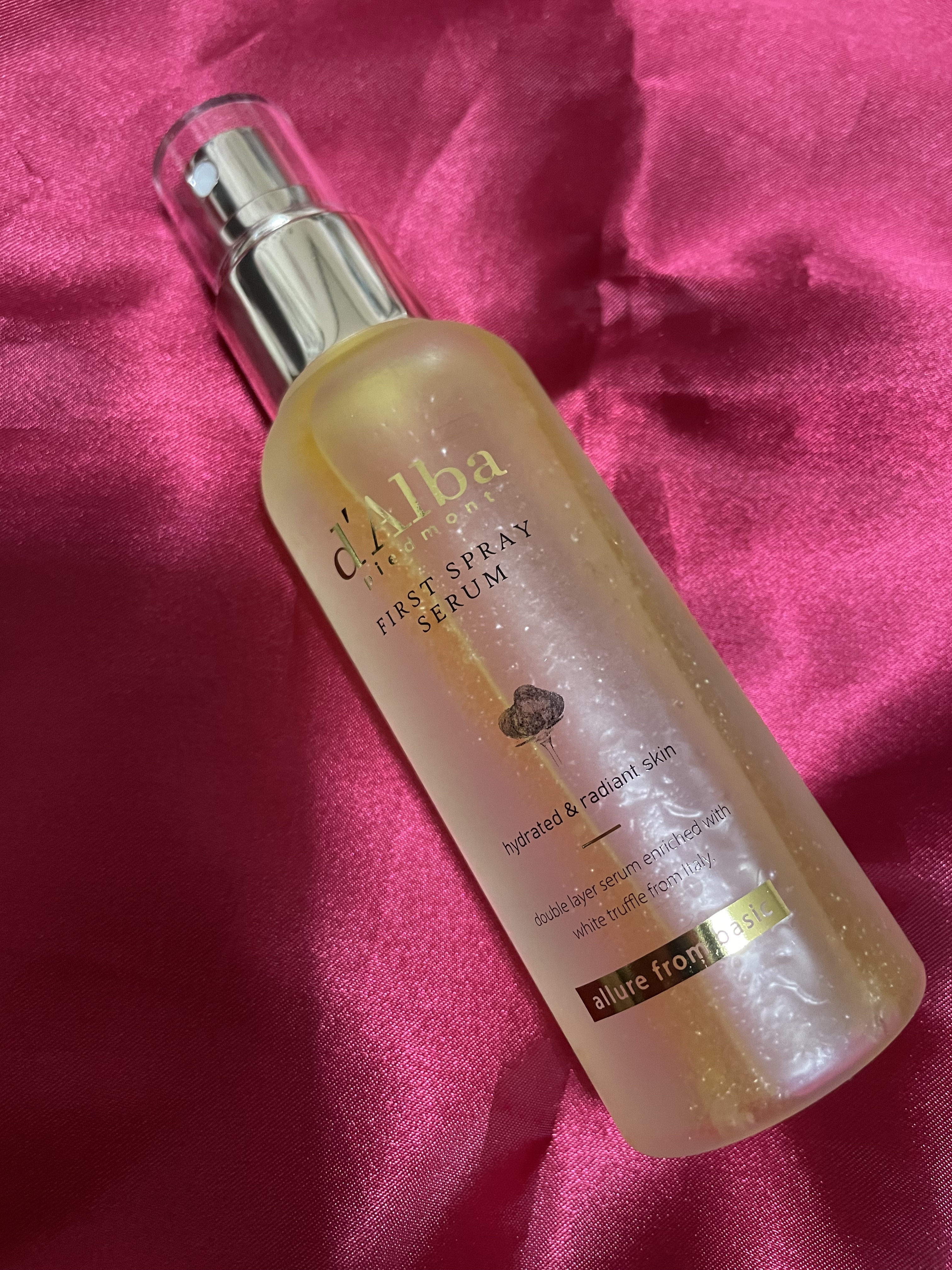 ダルバ ホワイトトリュフファーストスプレーセラム/ダルバ/ミスト状化粧水を使ったクチコミ（3枚目）