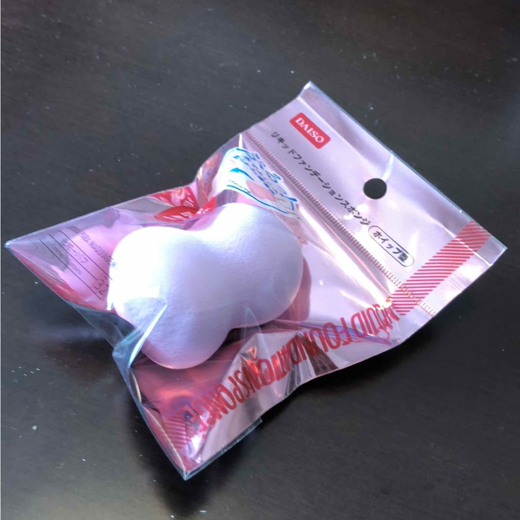 リキッドファンデーションスポンジ(ホイップ型)/DAISO/パフ・スポンジを使ったクチコミ(1枚目)