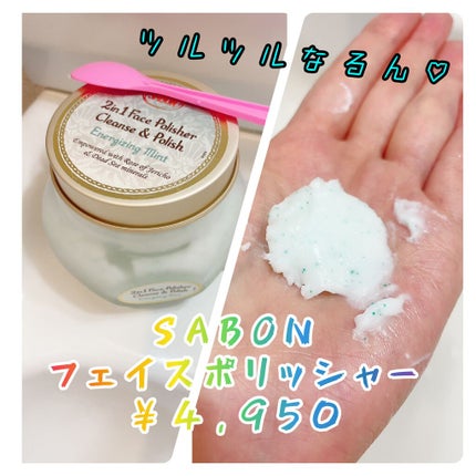 フェイスポリッシャー リフレッシング(ミント)/SABON/スクラブ・ゴマージュを使ったクチコミ(1枚目)