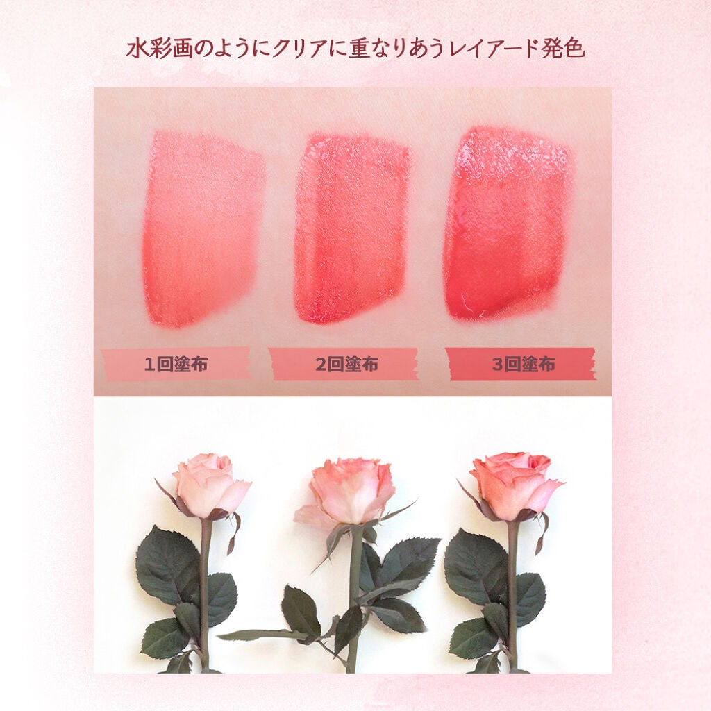 インク ムード ドロップ ティント/PERIPERA/リップグロスを使ったクチコミ(3枚目)