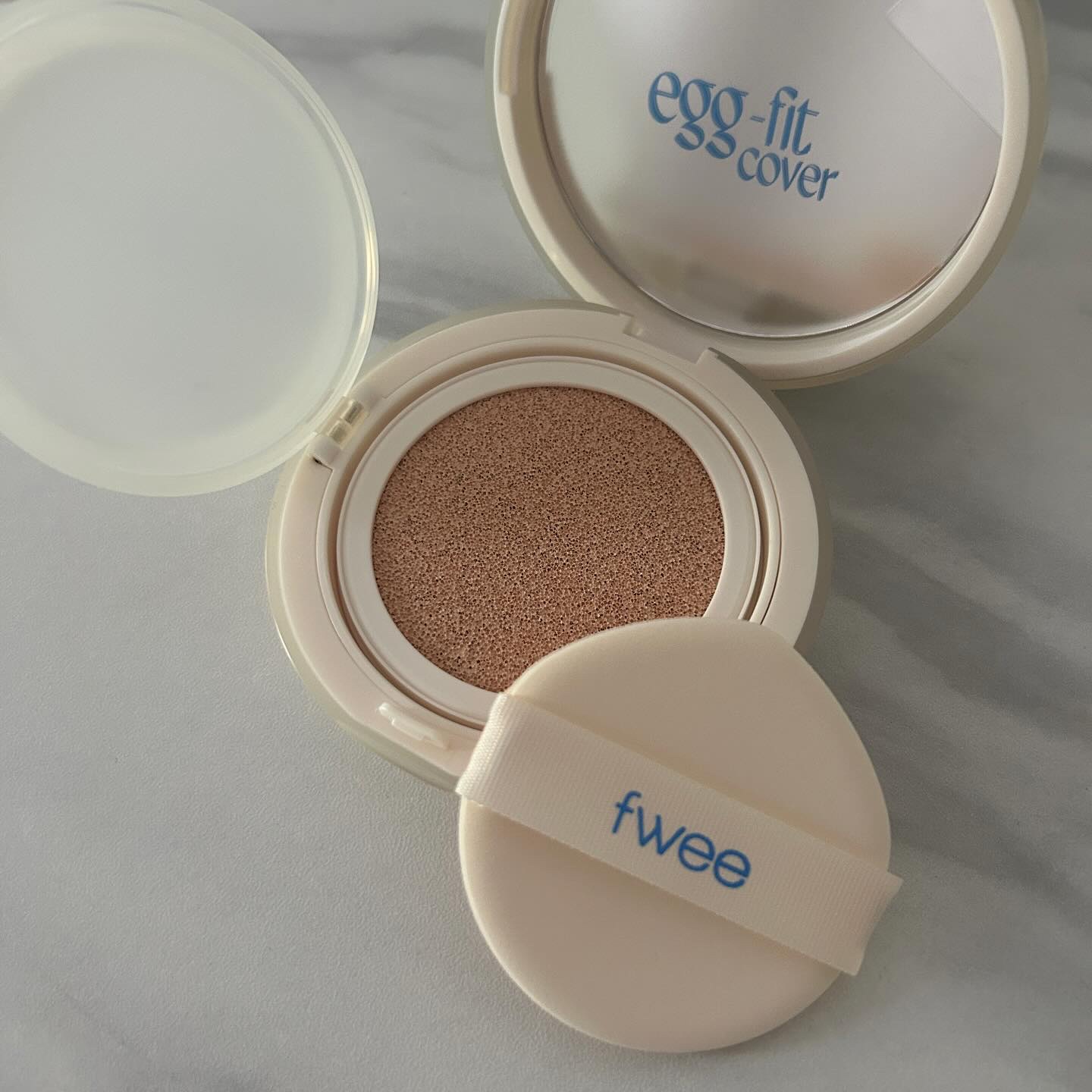 フィー クッションエッグフィットカバー/fwee/クッションファンデーションを使ったクチコミ（3枚目）