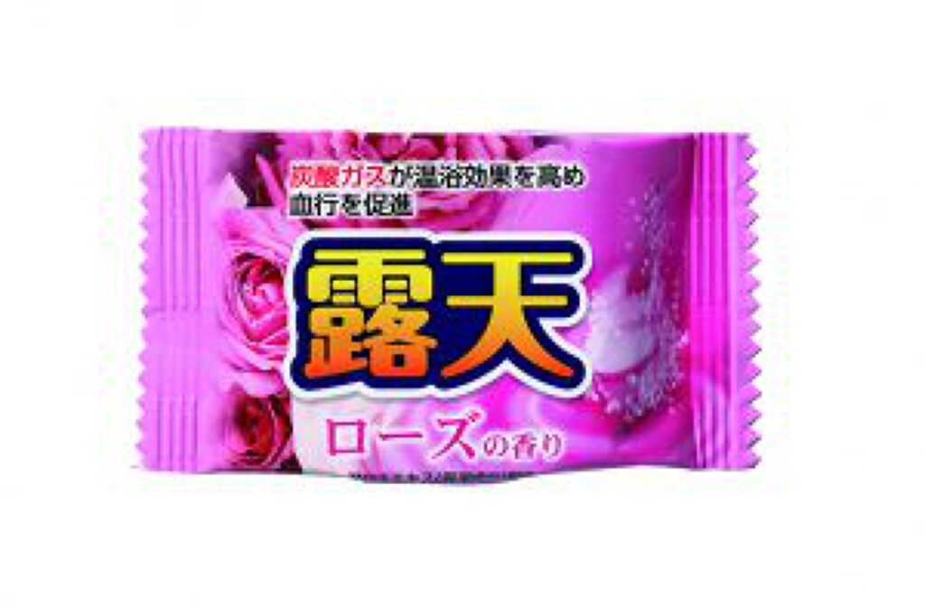 露天 薬用発泡入浴剤 クリアアソート ローズの香り