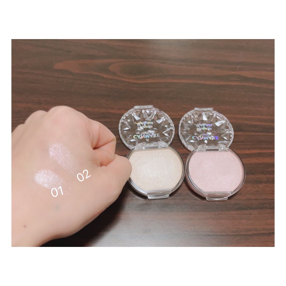 むにゅっとハイライター/キャンメイク/クリームハイライトを使ったクチコミ(2枚目)