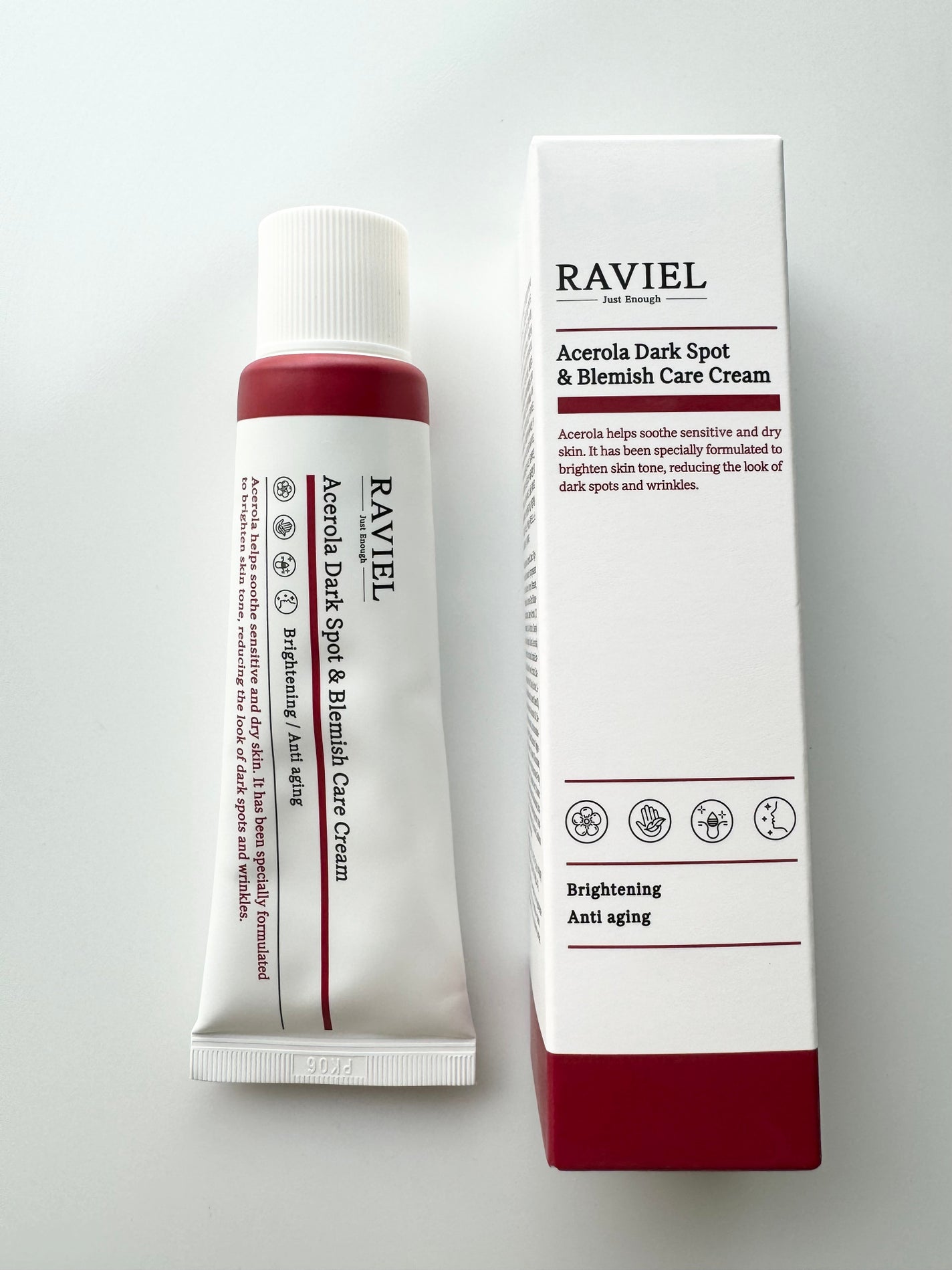アセロラダークスポット&ブレミッシュ ケア クリーム/RAVIEL/フェイスクリームを使ったクチコミ(1枚目)