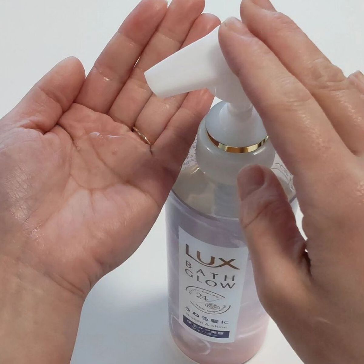 バスグロウ ストレート&シャイン シャンプー/トリートメント/LUX/市販シャンプーを使ったクチコミ（2枚目）