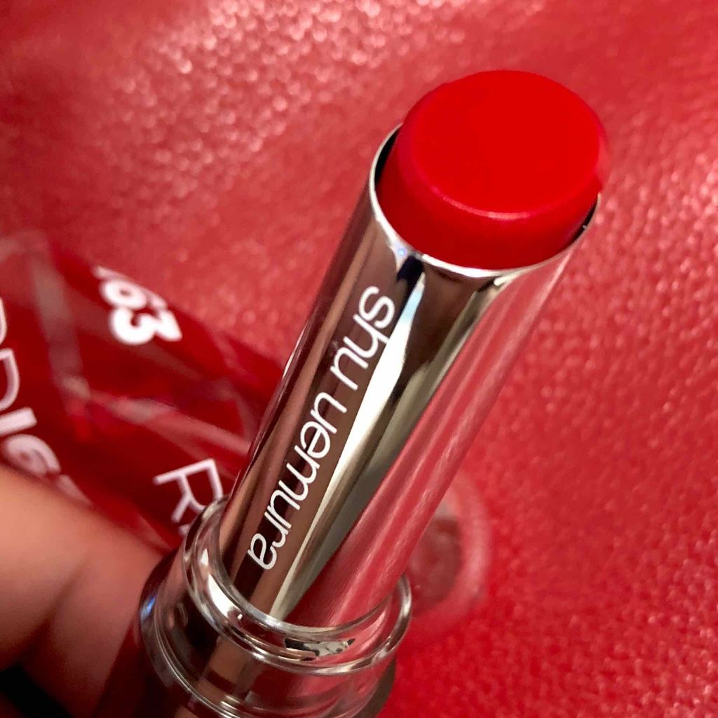 ルージュ アンリミテッド ラッカーシャイン/shu uemura/口紅を使ったクチコミ(2枚目)
