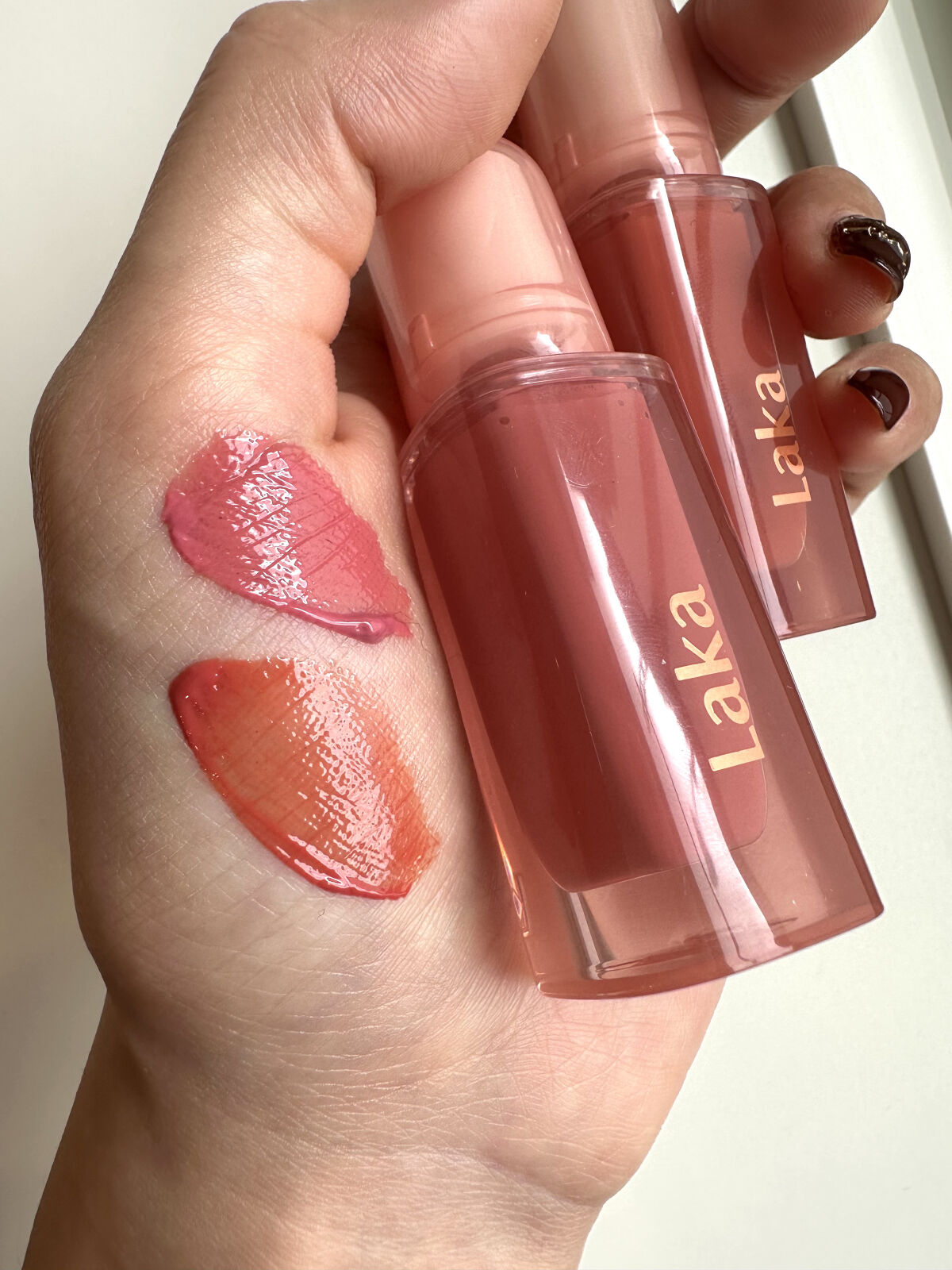 ジェリーイングヌードグロス/Laka/リップグロスを使ったクチコミ（1枚目）
