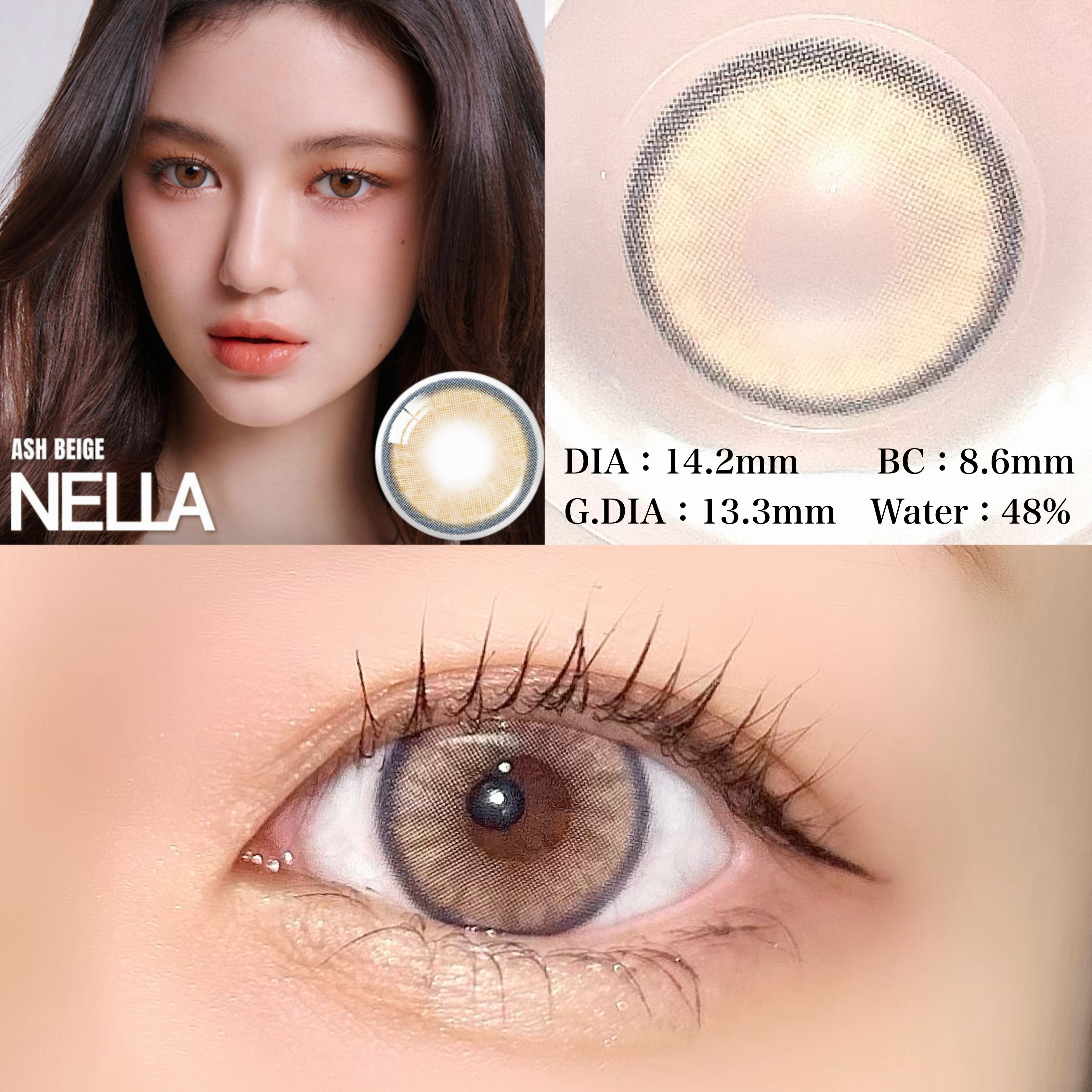 ロシアンスモーキー/OLENS/カラーコンタクトレンズを使ったクチコミ（2枚目）