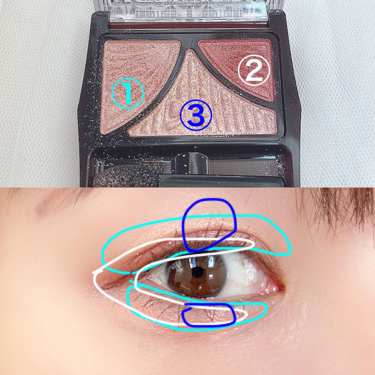 ジューシーピュアアイズ/キャンメイク/アイシャドウパレットを使ったクチコミ(4枚目)