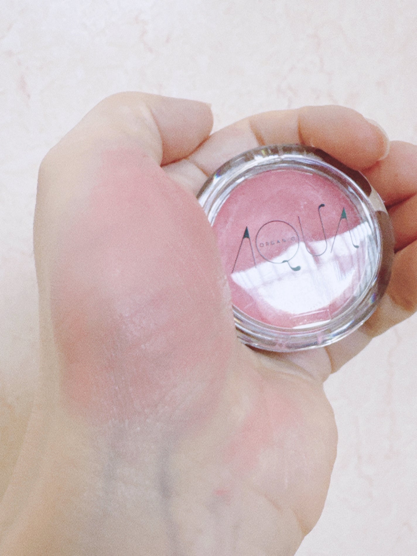 オーガニッククリームチーク/アクア・アクア/ジェル・クリームチークを使ったクチコミ(3枚目)