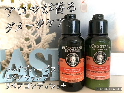 ファイブハーブスリペアリングシャンプー/コンディショナー/L'OCCITANE/シャンプー・コンディショナーを使ったクチコミ(1枚目)