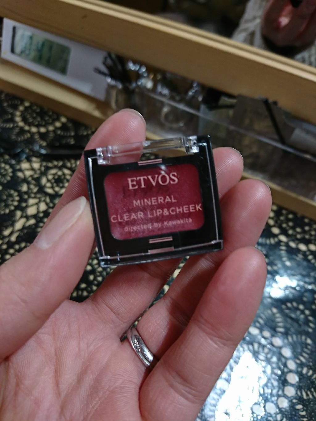 ミネラルクリアリップ＆チーク/エトヴォス/ジェル・クリームチークを使ったクチコミ（1枚目）