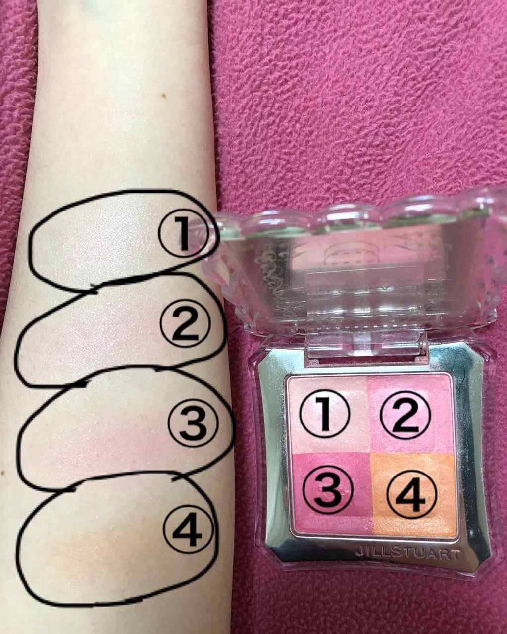 ミックスブラッシュ コンパクト N/JILL STUART/パウダーチークを使ったクチコミ(2枚目)