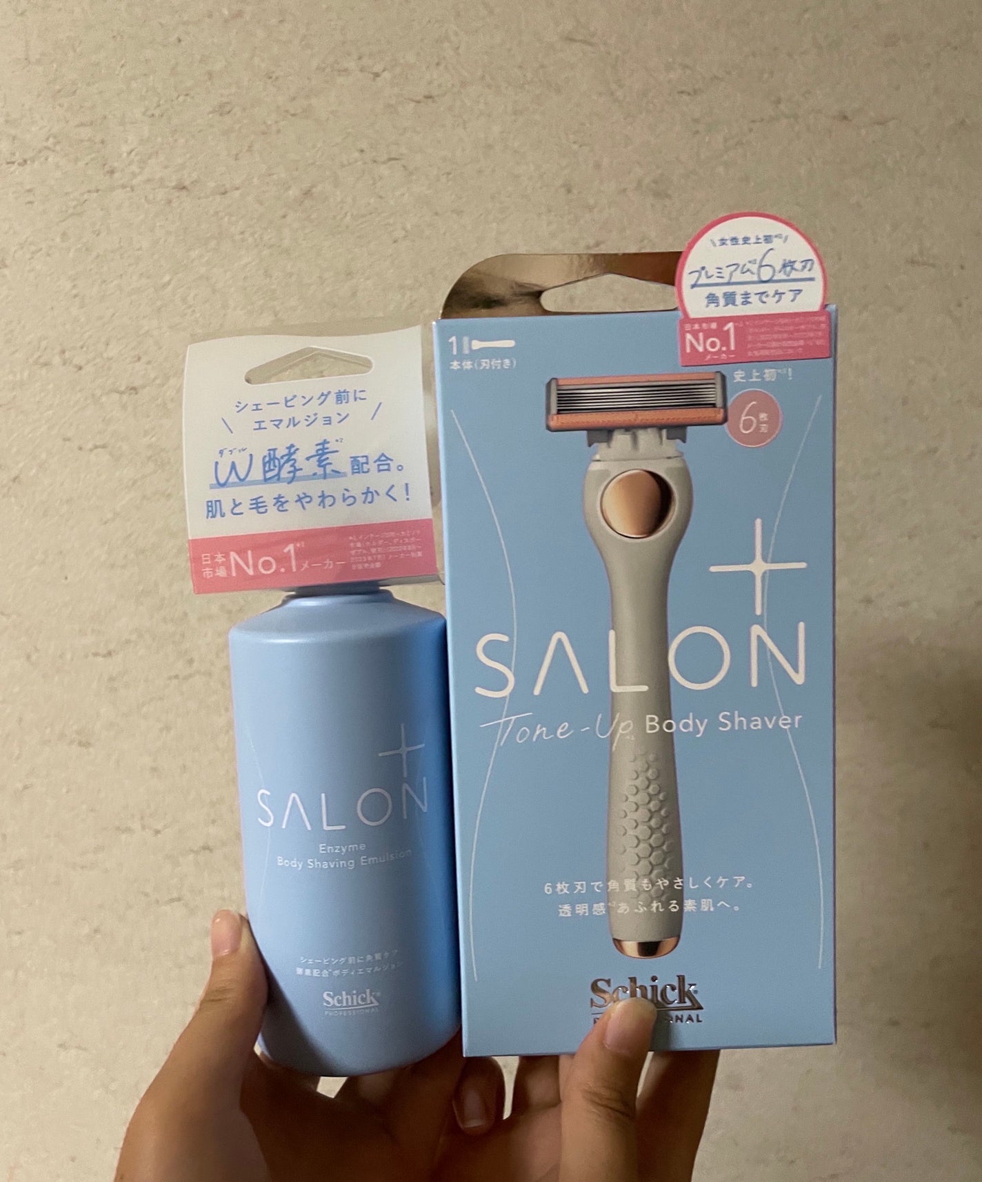 サロンプラス エンザイム ボディ シェービングエマルジョン/サロンプラス/ムダ毛ケアを使ったクチコミ(1枚目)