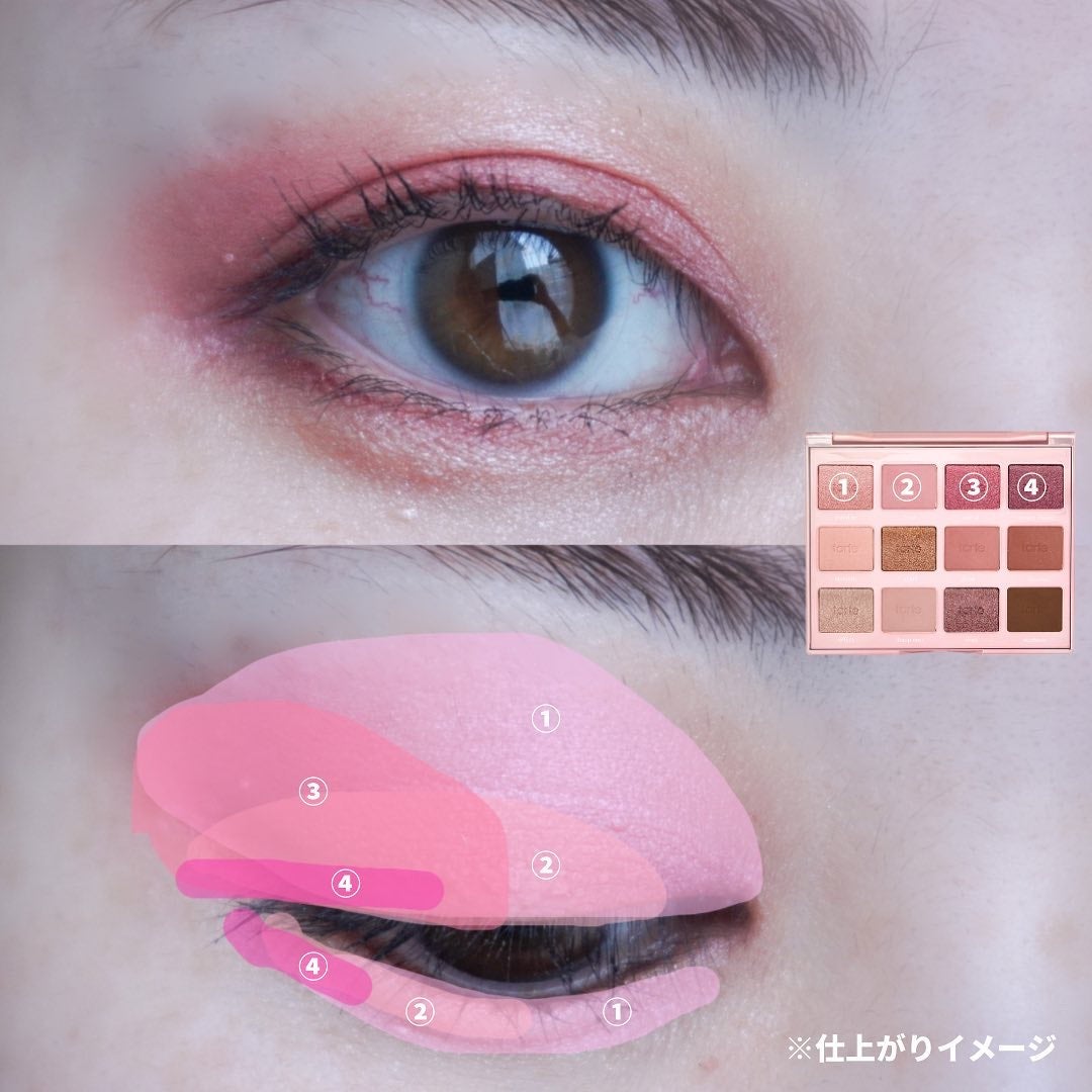 タルトレット ジューシー アマゾニアンクレイ アイシャドウ パレット/tarte/アイシャドウパレットを使ったクチコミ(4枚目)