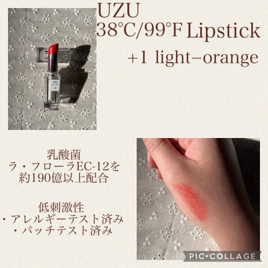 38°C / 99°F Lipstick <TOKYO>/UZU BY FLOWFUSHI/口紅を使ったクチコミ（5枚目）