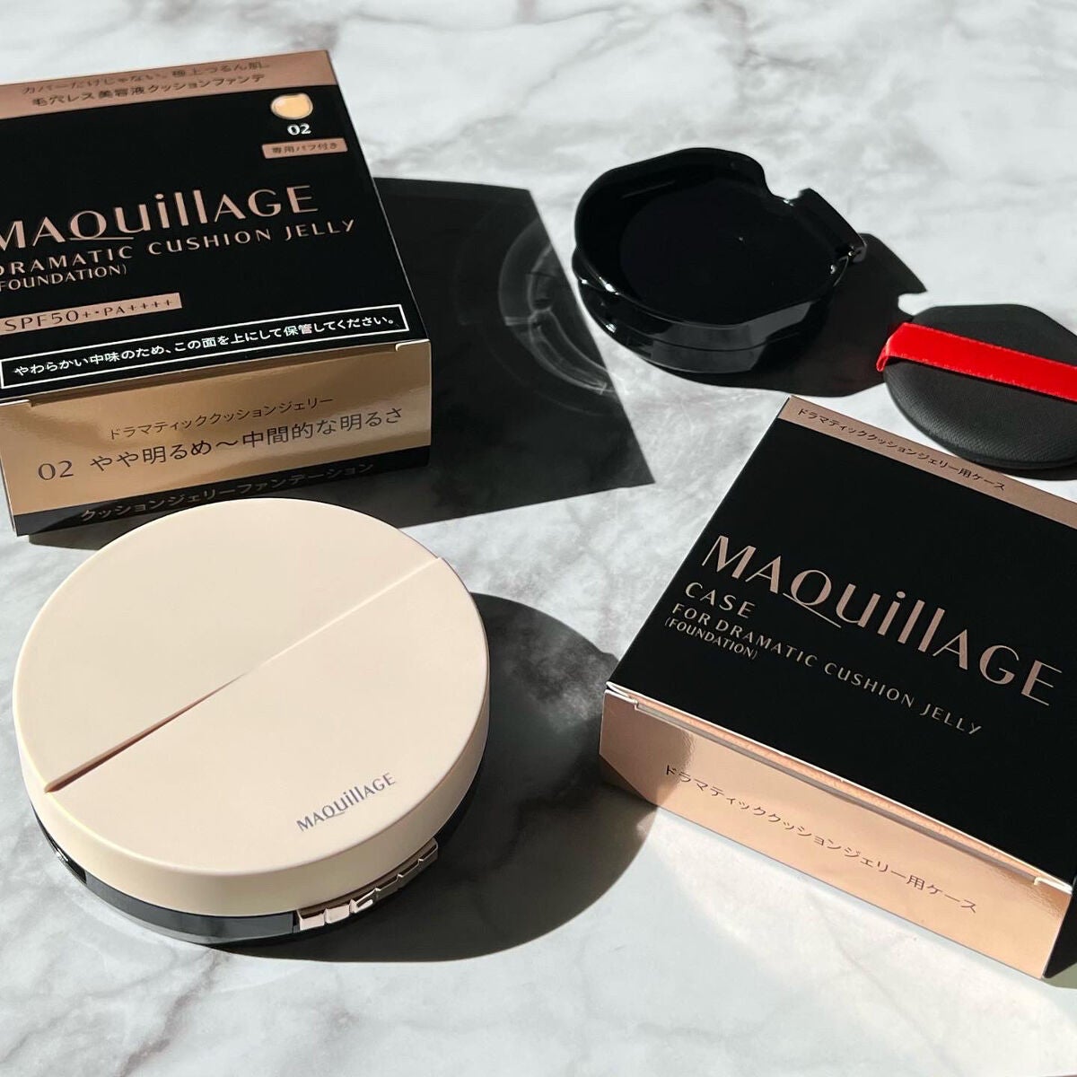 ドラマティッククッションジェリー/マキアージュ/クッションファンデーションを使ったクチコミ(2枚目)