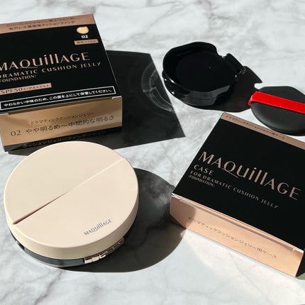 ドラマティッククッションジェリー/マキアージュ/クッションファンデーションを使ったクチコミ(2枚目)